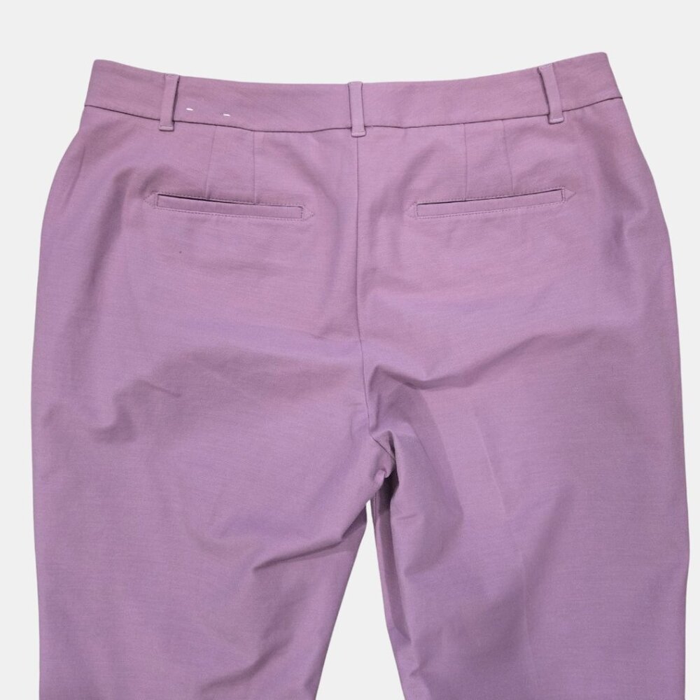 WHITE HOUSE BLACK MARKET Slim Ankle Pants Women’s 10 Curvy Purple Stretch - Picture 3 of 7
